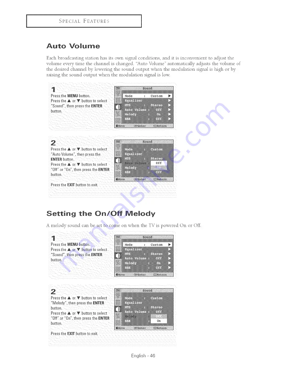 Samsung HC-P4241W Owner'S Instructions Manual Download Page 46