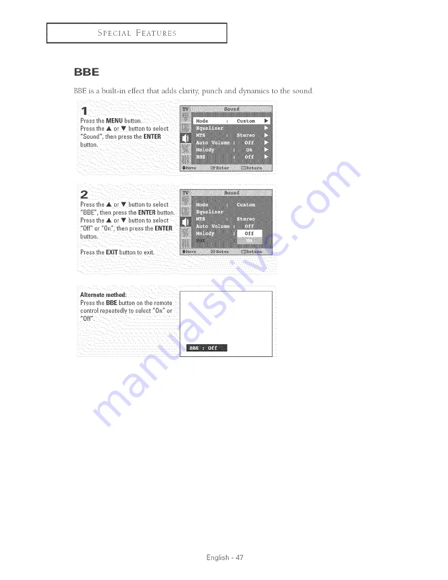 Samsung HC-P4241W Owner'S Instructions Manual Download Page 47