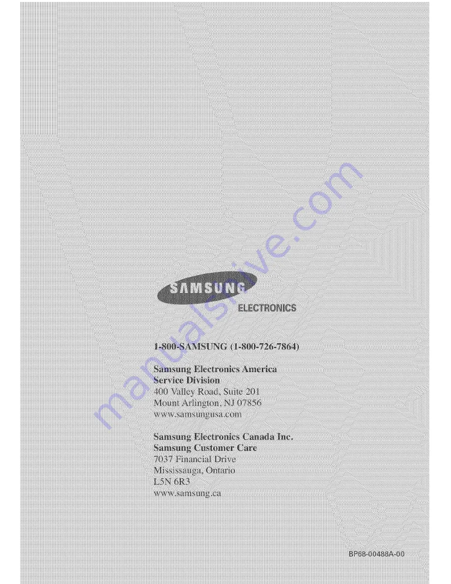 Samsung HC-P4241W Owner'S Instructions Manual Download Page 63