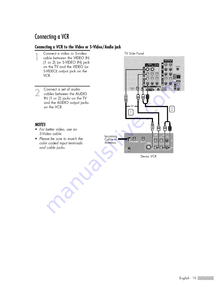 Samsung HL-$4676S Owner'S Instructions Manual Download Page 19