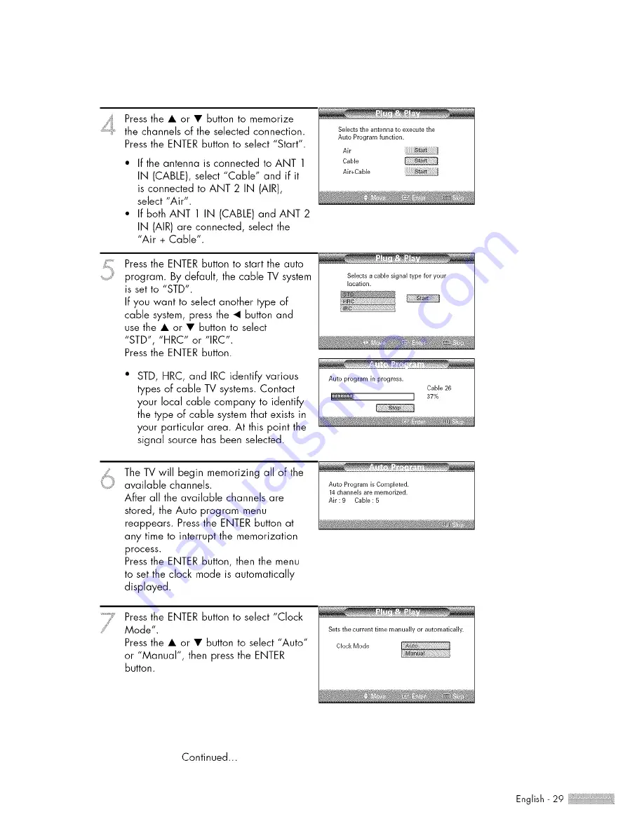 Samsung HL-$4676S Owner'S Instructions Manual Download Page 29