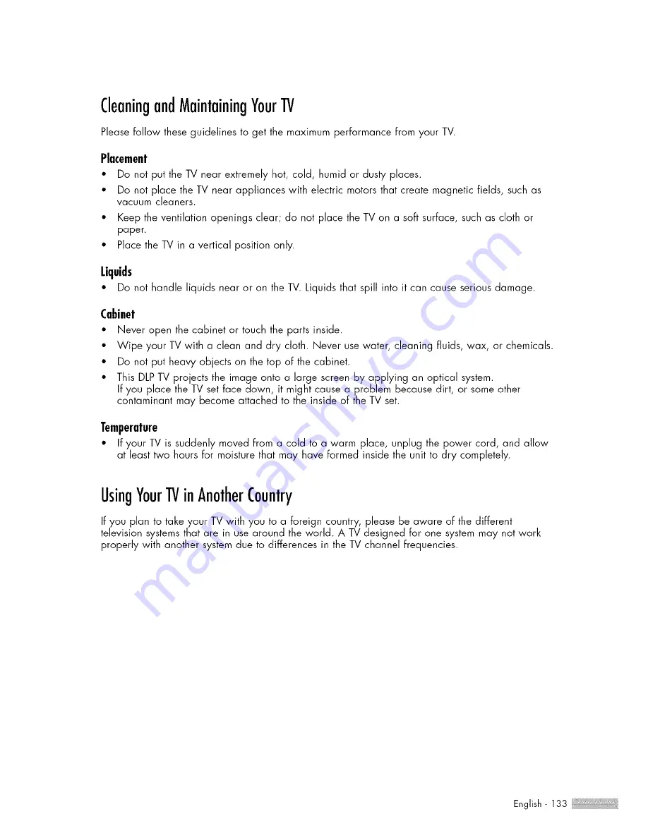 Samsung HL-$4676S Owner'S Instructions Manual Download Page 133