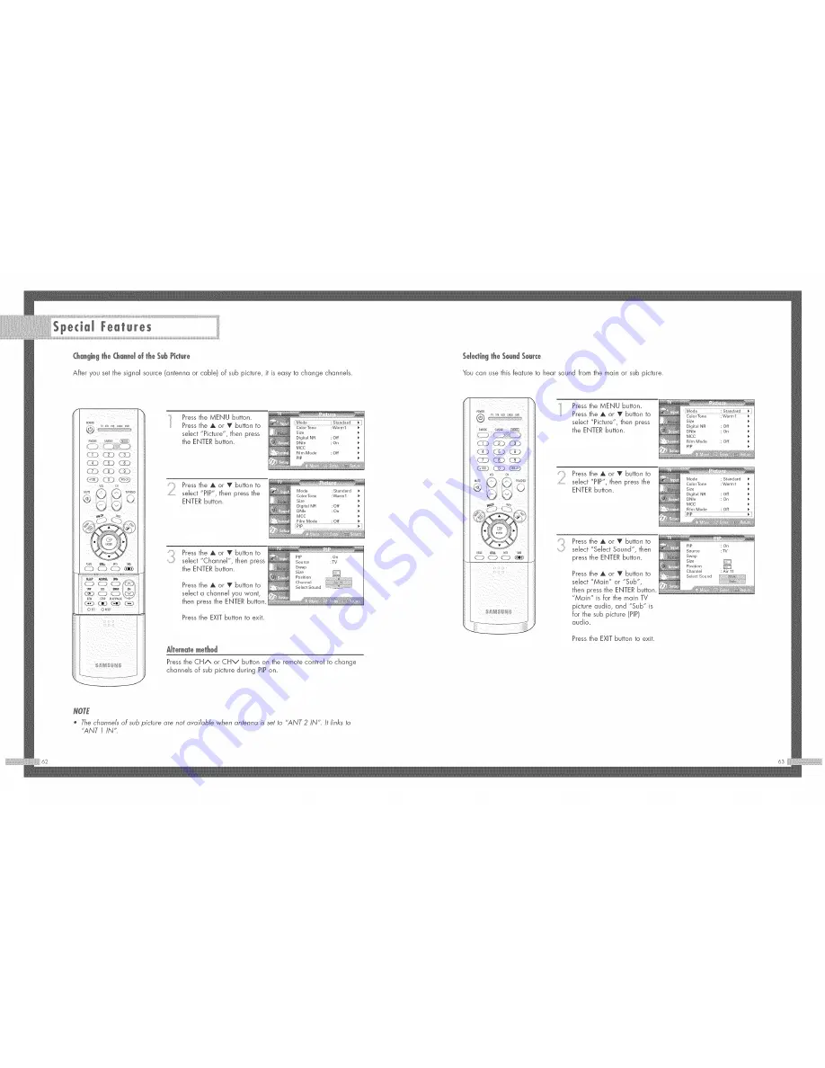 Samsung HL-P6163WX Instruction Manual Download Page 32