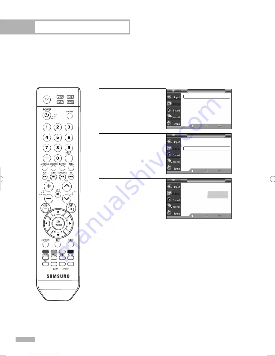 Samsung HL-S5065W Owner'S Instructions Manual Download Page 64