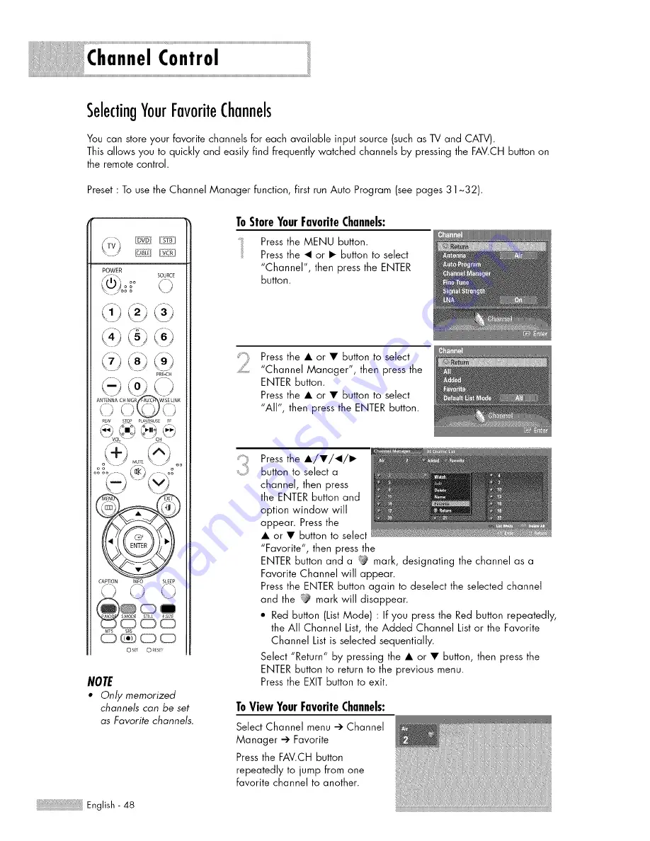 Samsung HL-S5687W Owner'S Instructions Manual Download Page 48