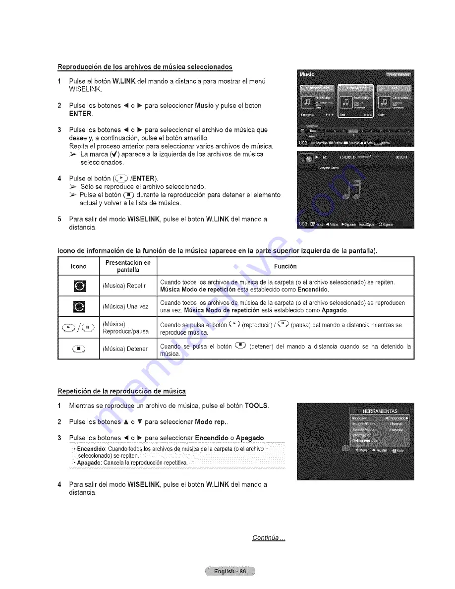 Samsung HL67A750A1FXZA Manual Del Usuario Download Page 86