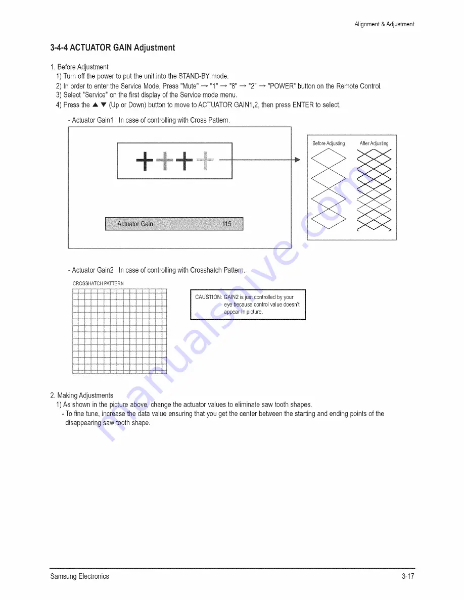 Samsung HLRS078WX/XAA Service Manual Download Page 30