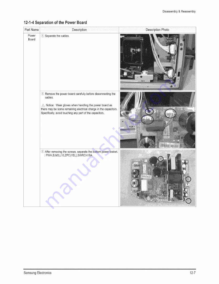 Samsung HLRS078WX/XAA Service Manual Download Page 117