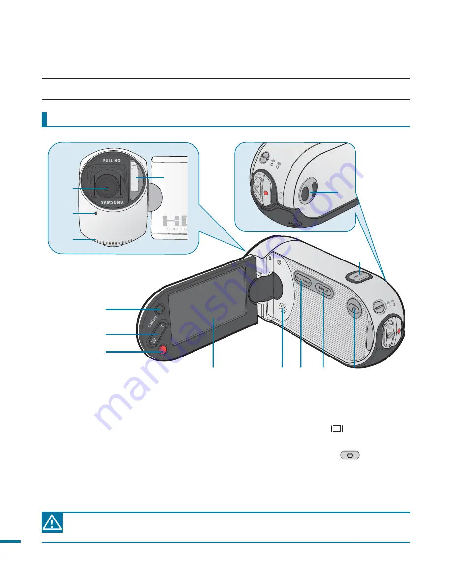 Samsung HMX H100 - Camcorder - 1080i Manual Del Usuario Download Page 20