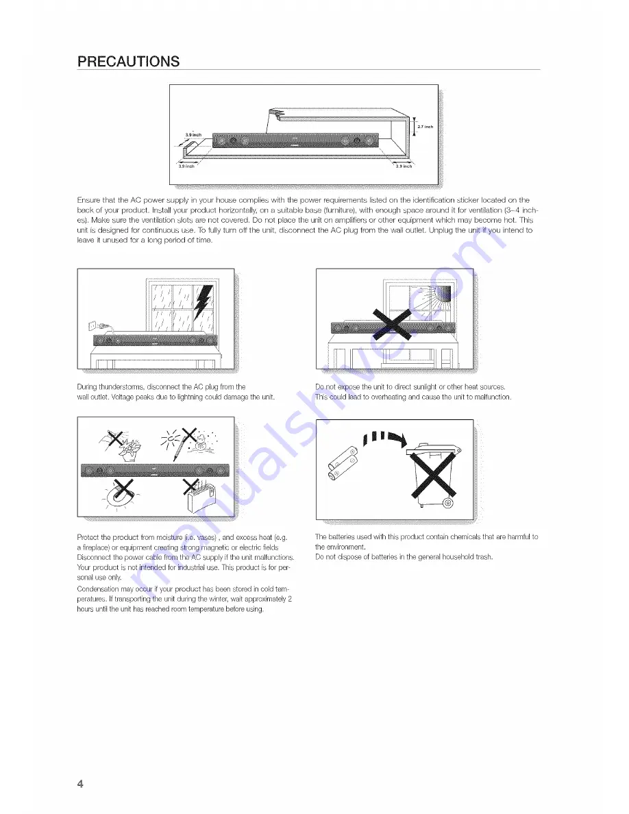 Samsung HW-F450/ZA User Manual Download Page 4