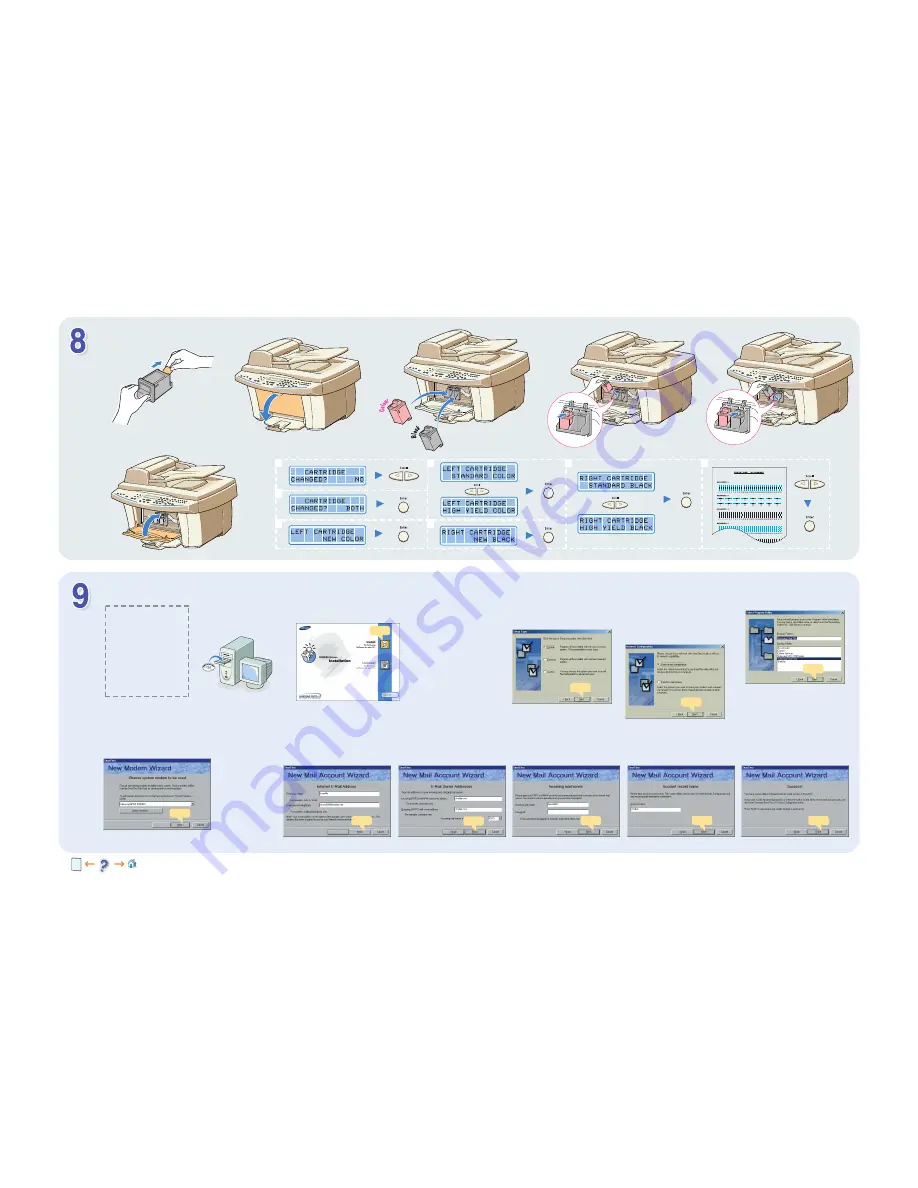 Samsung Inkjet SCX-1150F Quick Install Manual Download Page 2