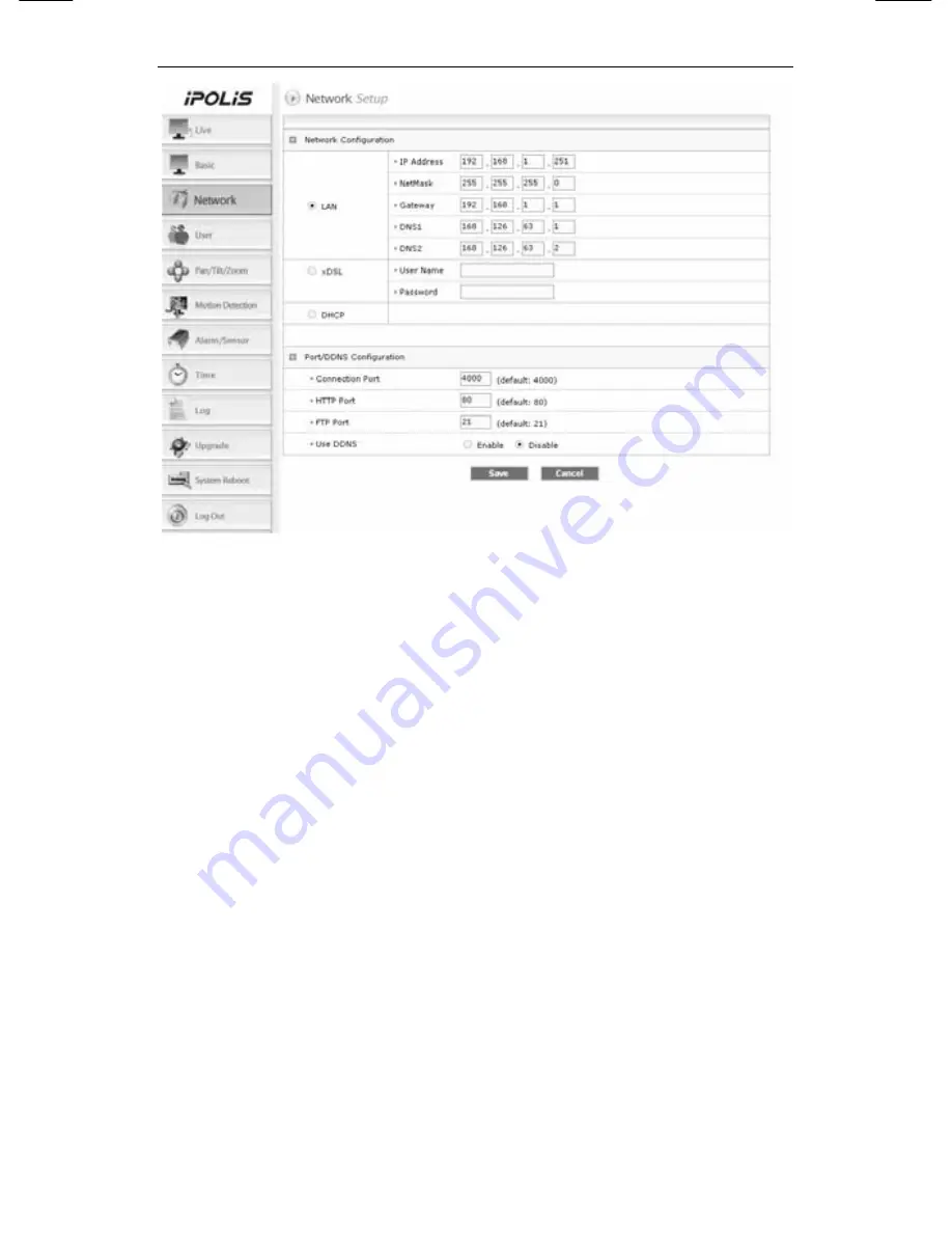 Samsung iPolis SNP-3300A User Manual Download Page 42