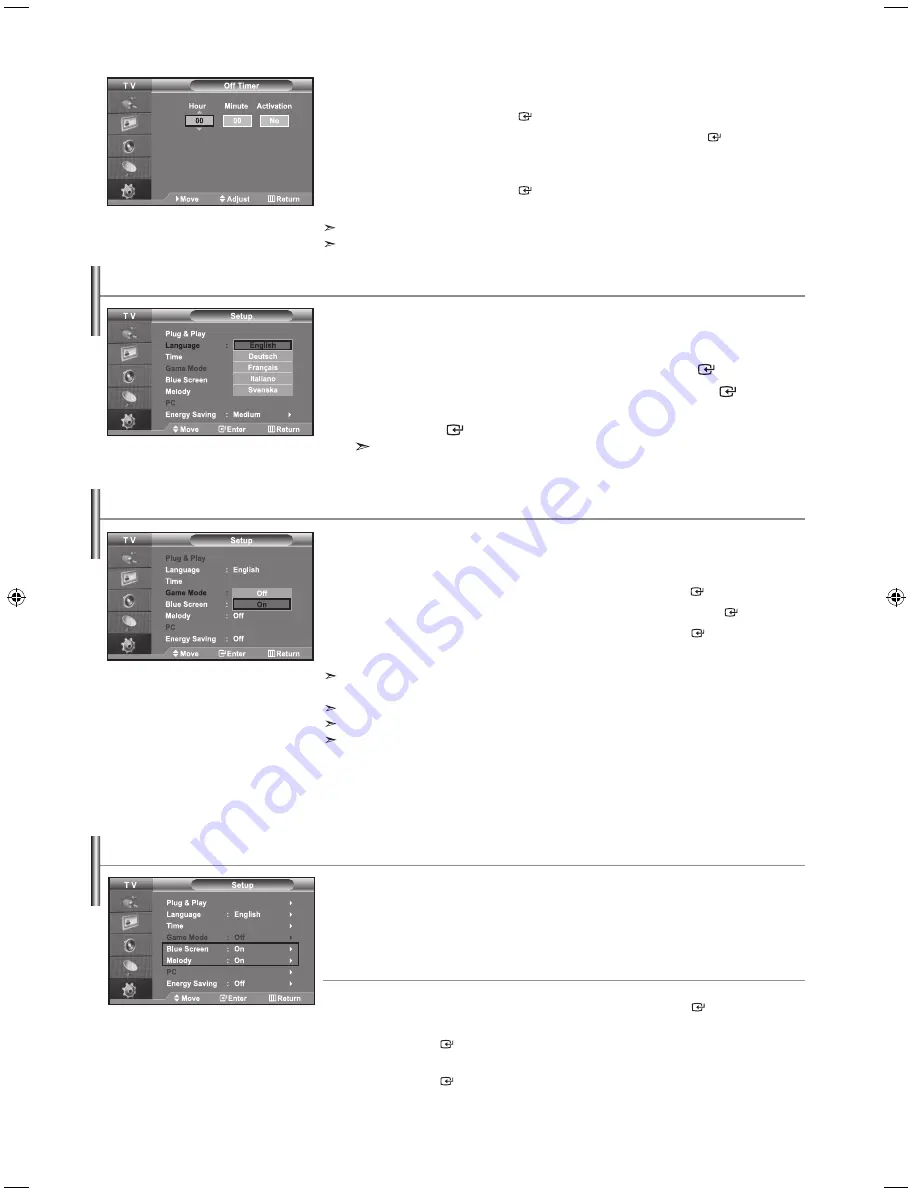 Samsung LE26R74BD Owner'S Instructions Manual Download Page 19