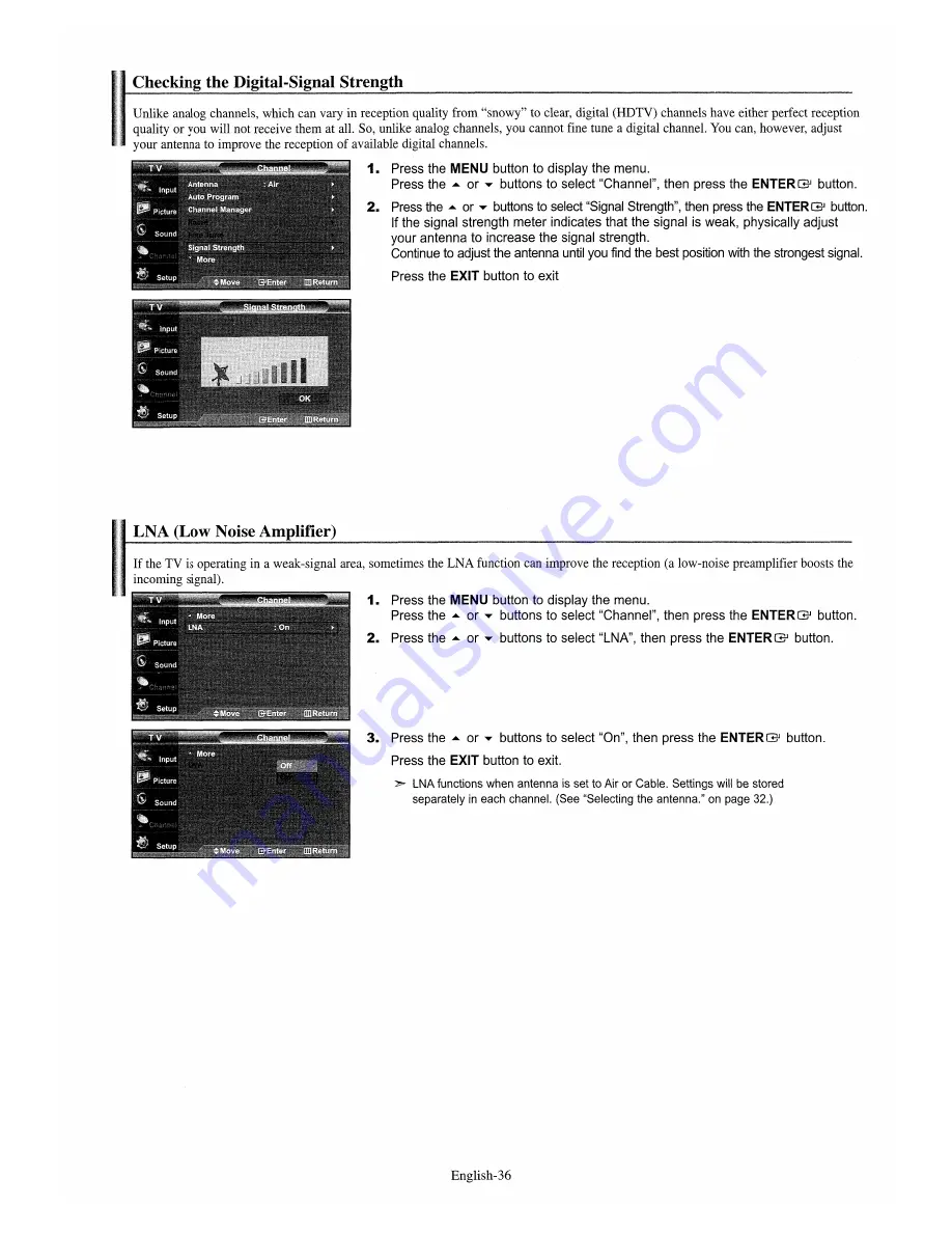 Samsung LN-S2651D Owner'S Manual Download Page 38