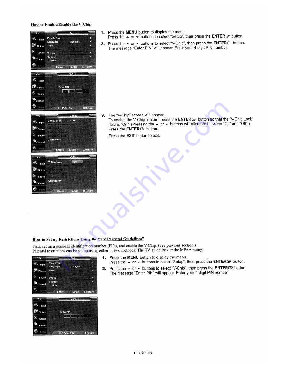 Samsung LN-S2651D Скачать руководство пользователя страница 51