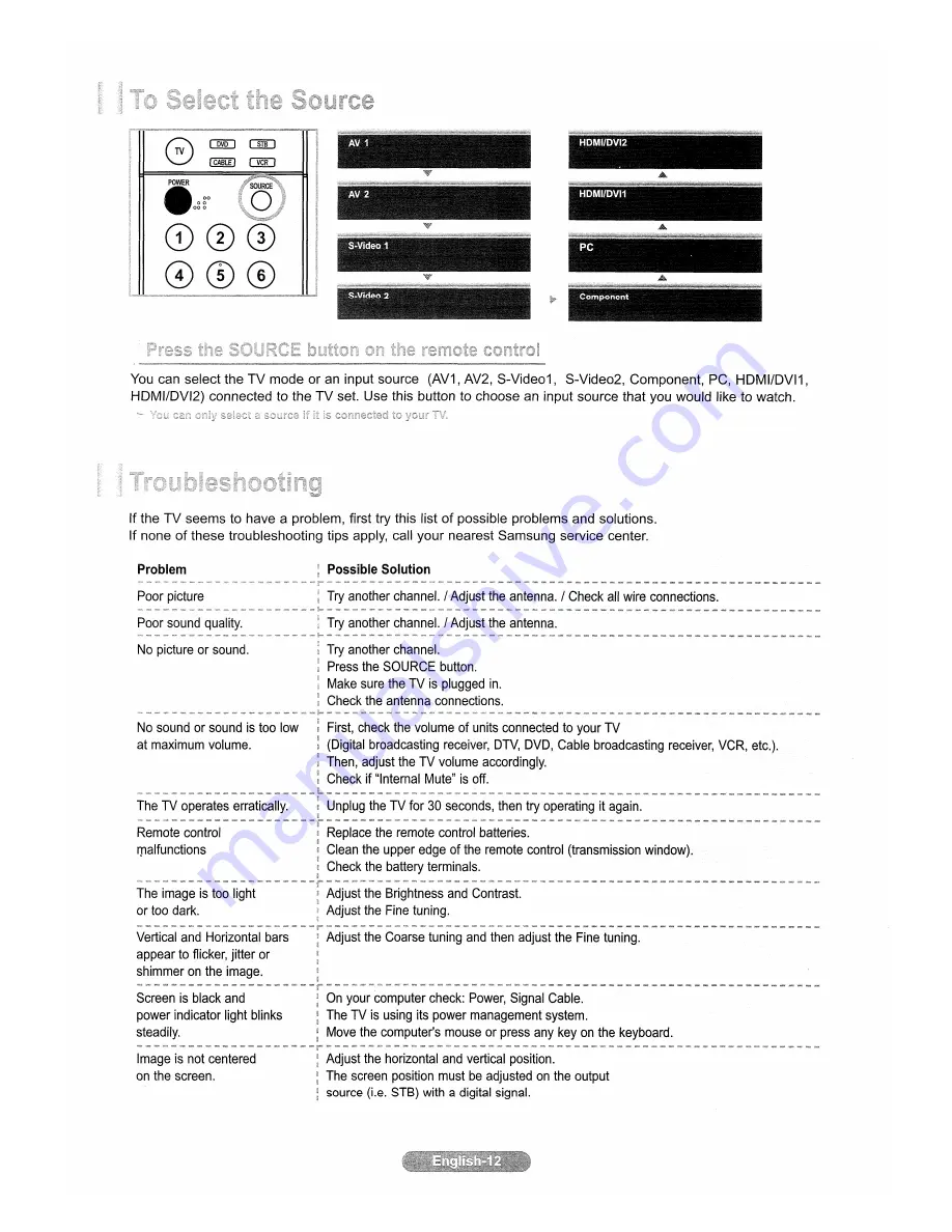 Samsung LN-S2651D Owner'S Manual Download Page 73