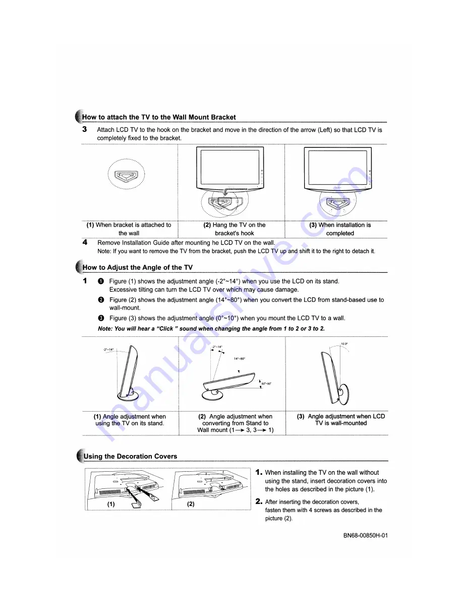 Samsung LN-T1953H Owners Instrucitons Download Page 71