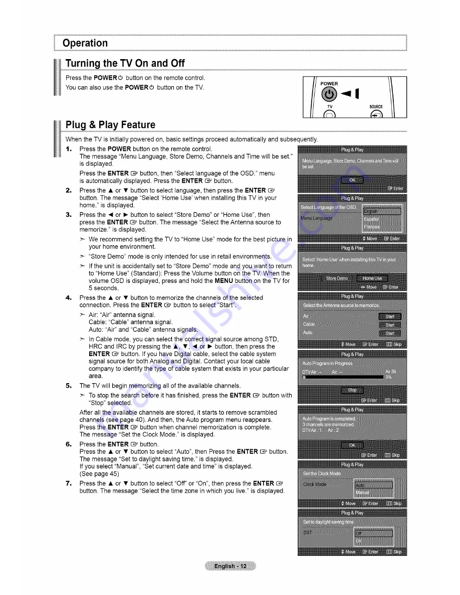 Samsung LN46A500T1FXZA User Manual Download Page 14