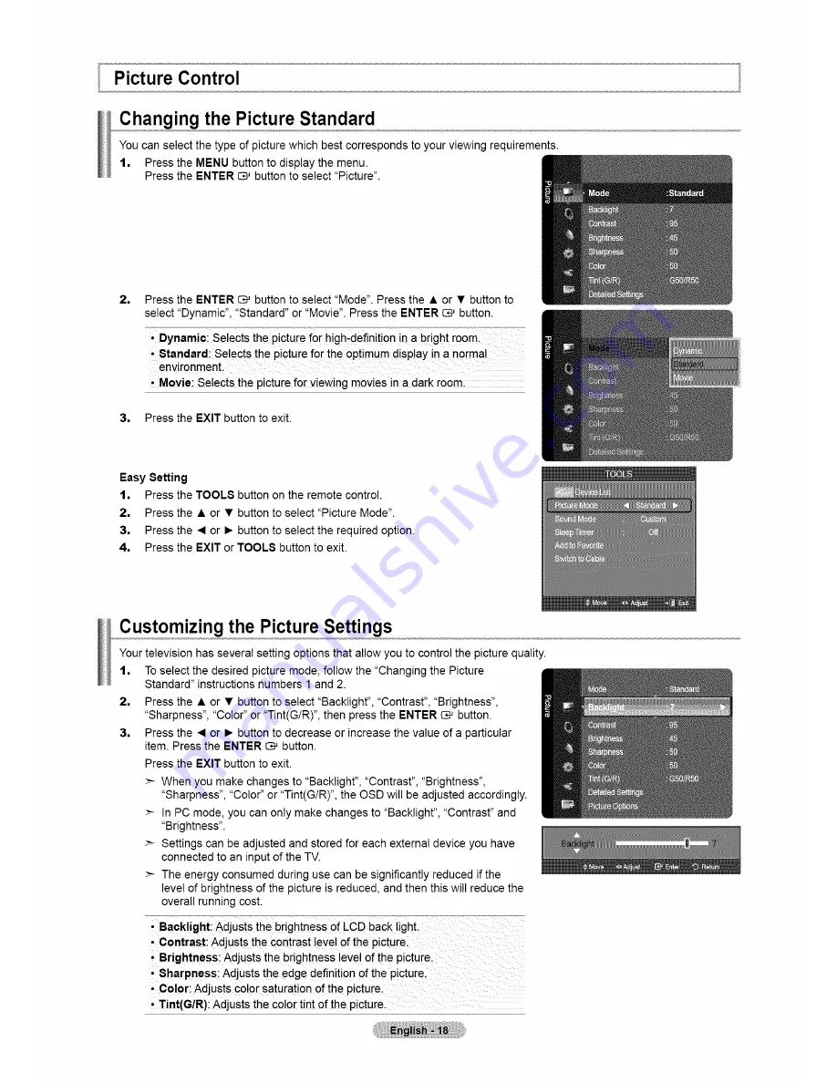 Samsung LN46A500T1FXZA User Manual Download Page 20