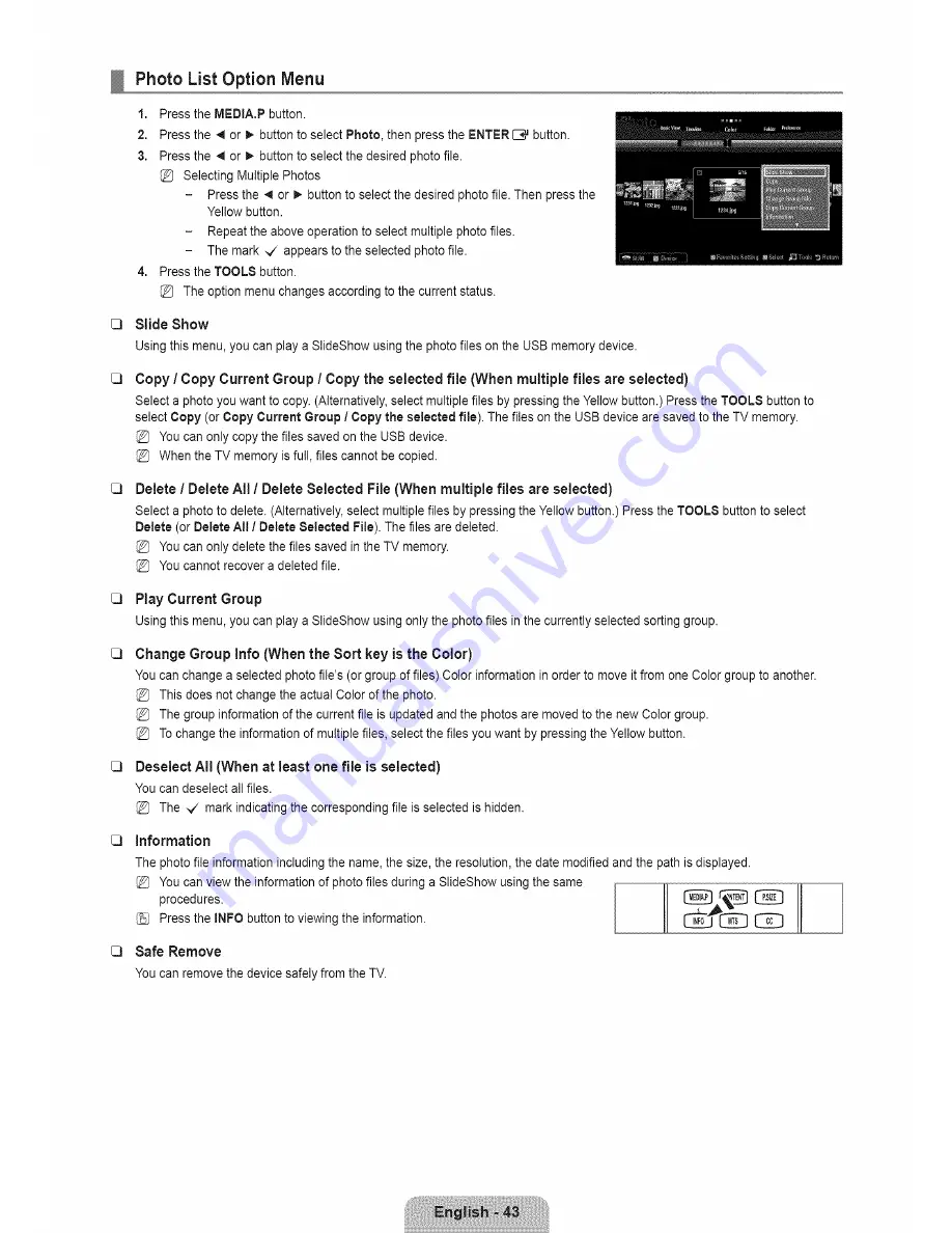 Samsung LN52B750 User Manual Download Page 45