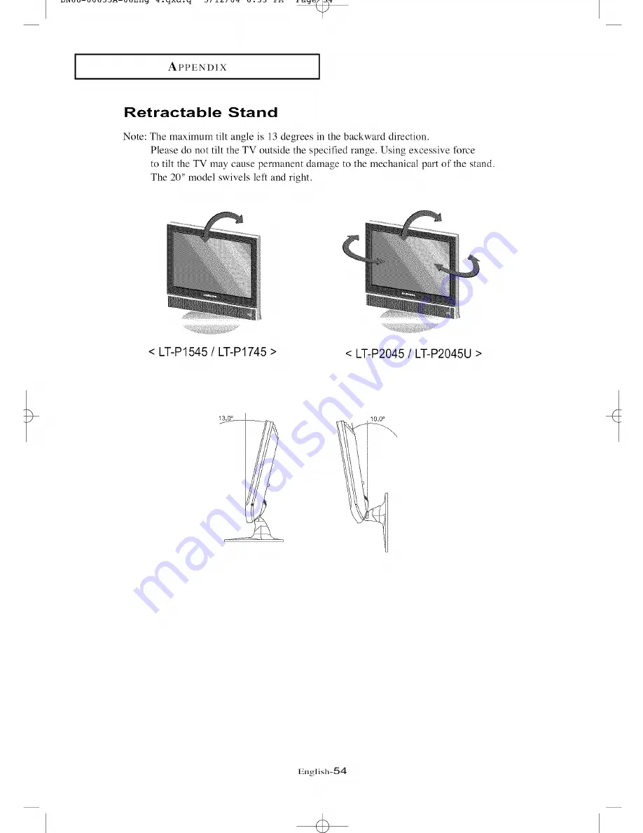 Samsung LT-P2045 Owner'S Instructions Manual Download Page 58