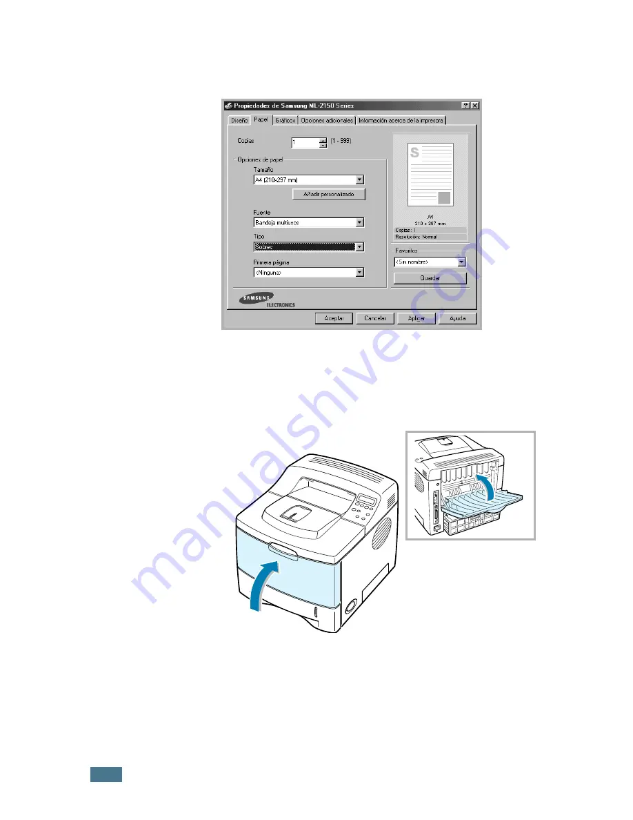 Samsung ML 2150 - B/W Laser Printer Manual Del Usuario Download Page 81