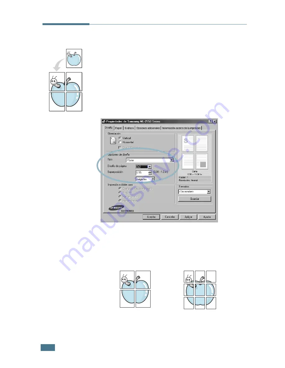 Samsung ML 2150 - B/W Laser Printer Manual Del Usuario Download Page 105