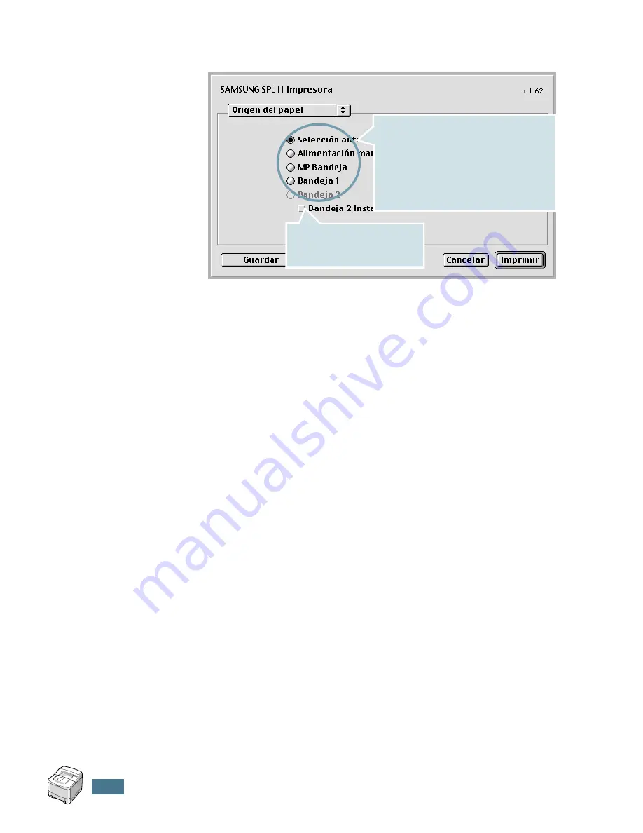 Samsung ML 2150 - B/W Laser Printer Manual Del Usuario Download Page 165