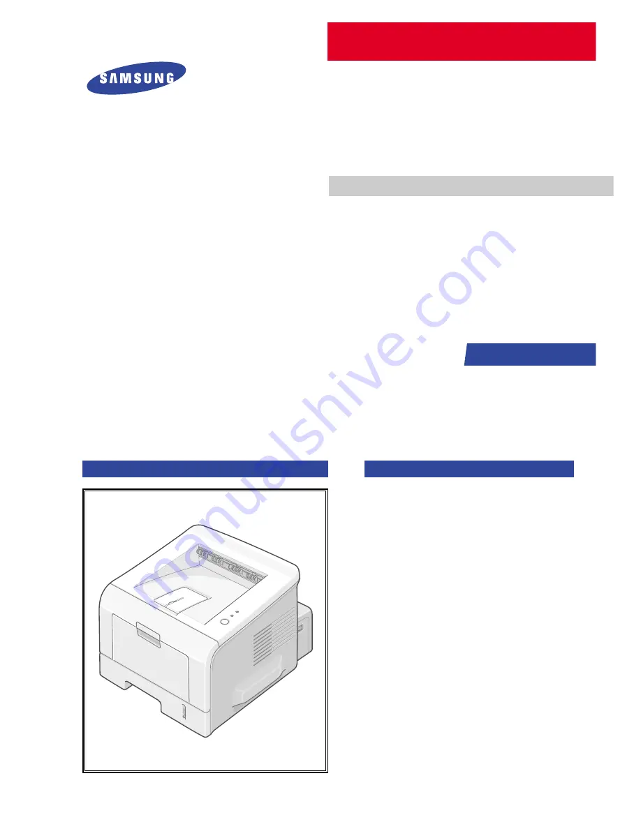 Samsung ML-2251N/XAA Service Manual Download Page 1