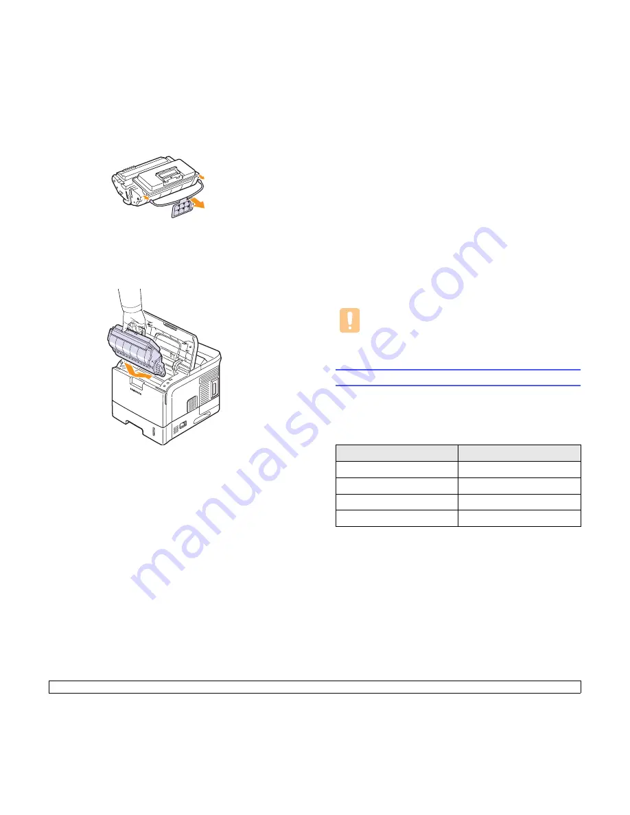 Samsung ML 4050N - B/W Laser Printer Manual Del Usuario Download Page 45