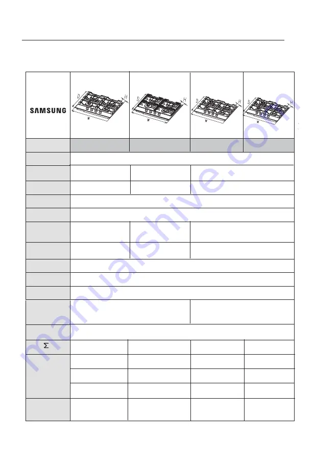 Samsung NA64H3010AK User & Installation Manual Download Page 20