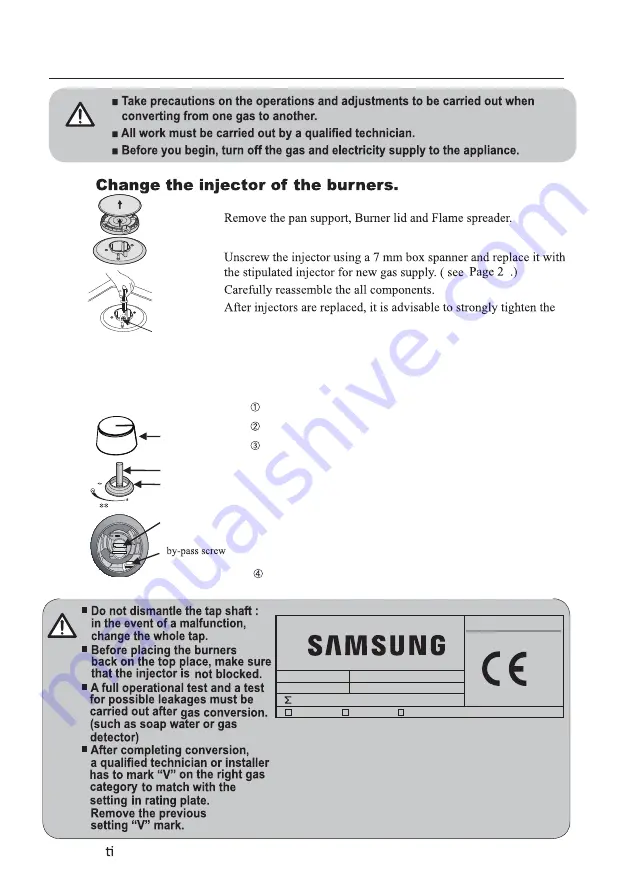 Samsung NA64H3010AK User & Installation Manual Download Page 59