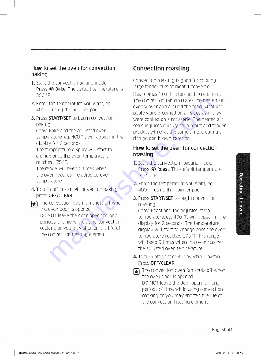 Samsung NE5937630 Series User Manual Download Page 41