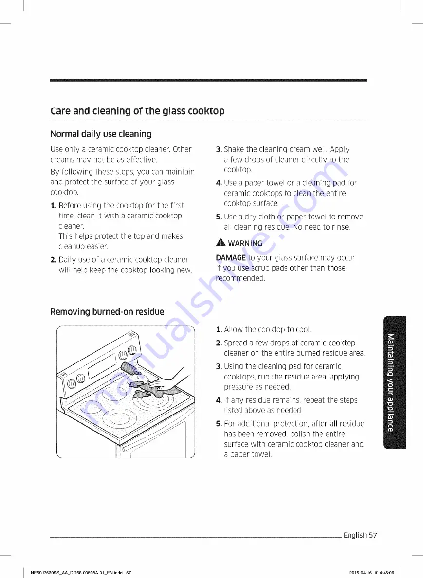 Samsung NE5937630 Series User Manual Download Page 57