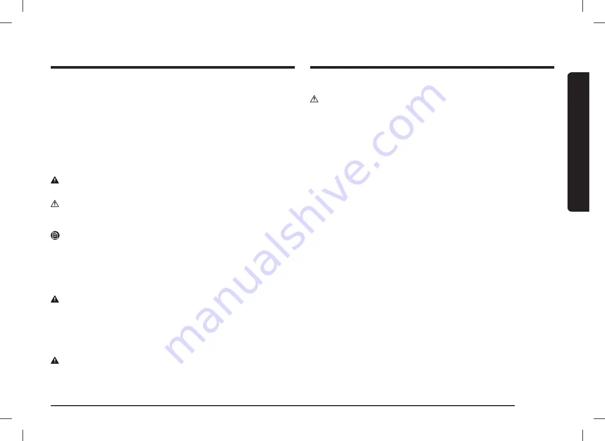 Samsung NK30CB600W Series Installation & User Manual Download Page 39