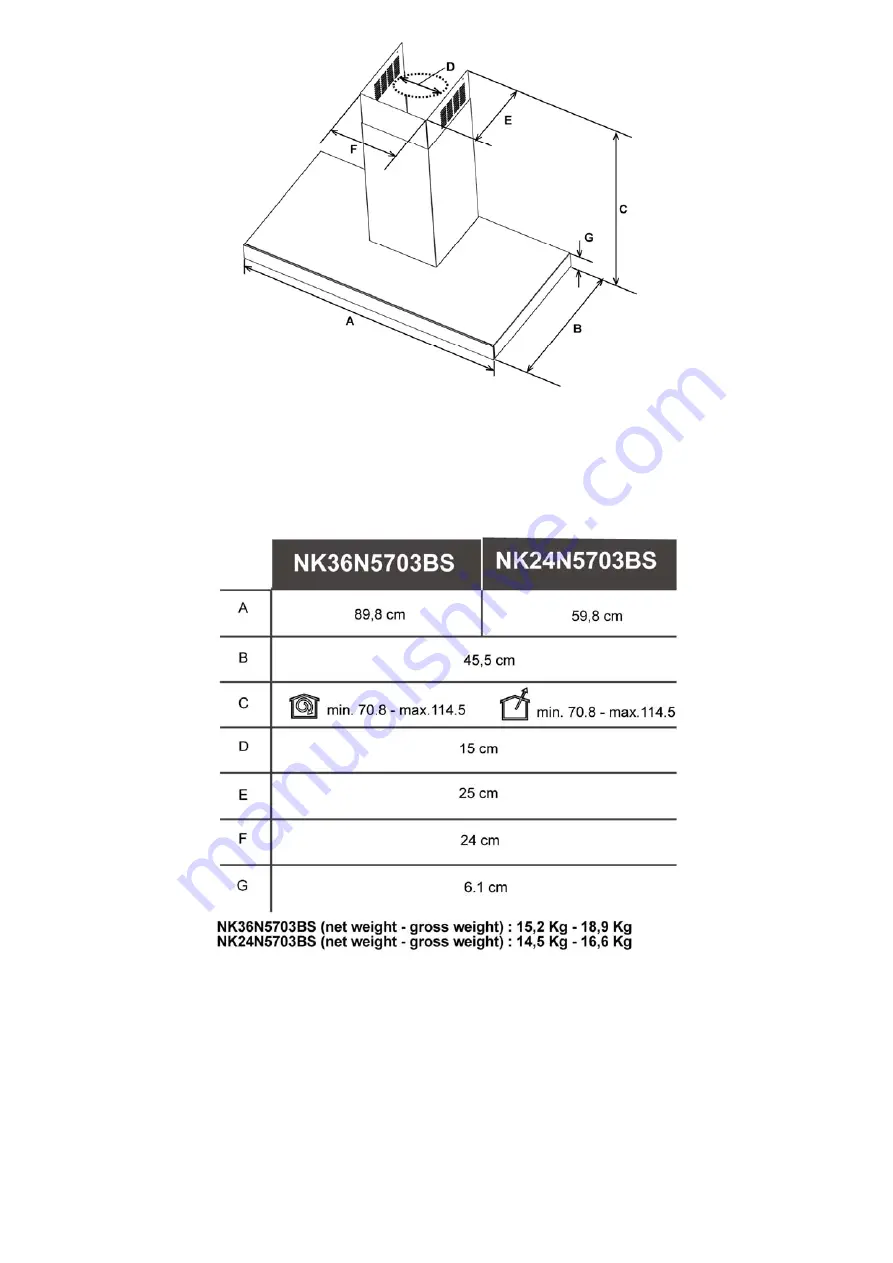 Samsung NK36N5703BS Скачать руководство пользователя страница 3