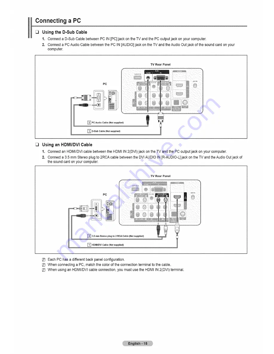 Samsung PN50B450B1DXZA Скачать руководство пользователя страница 15