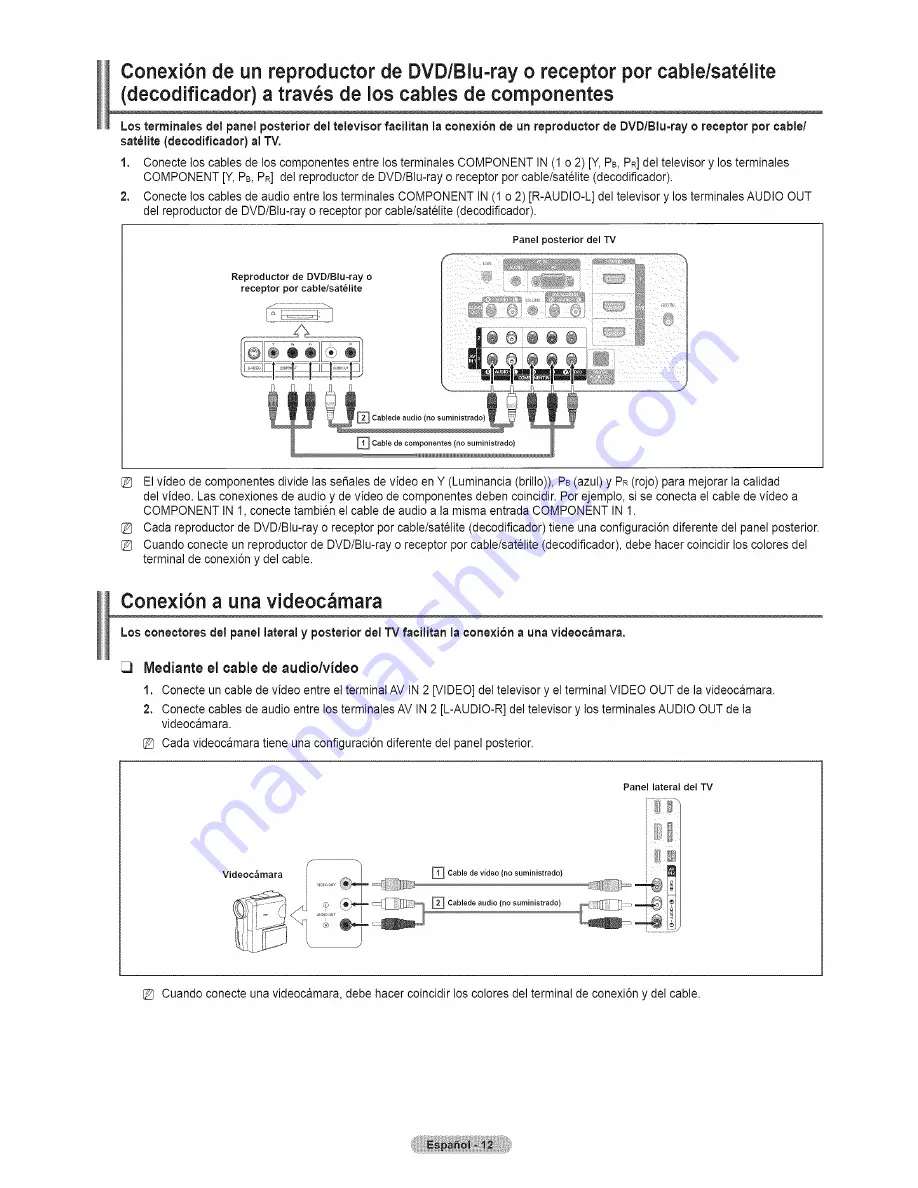 Samsung PN50B650S1FXZA Скачать руководство пользователя страница 12