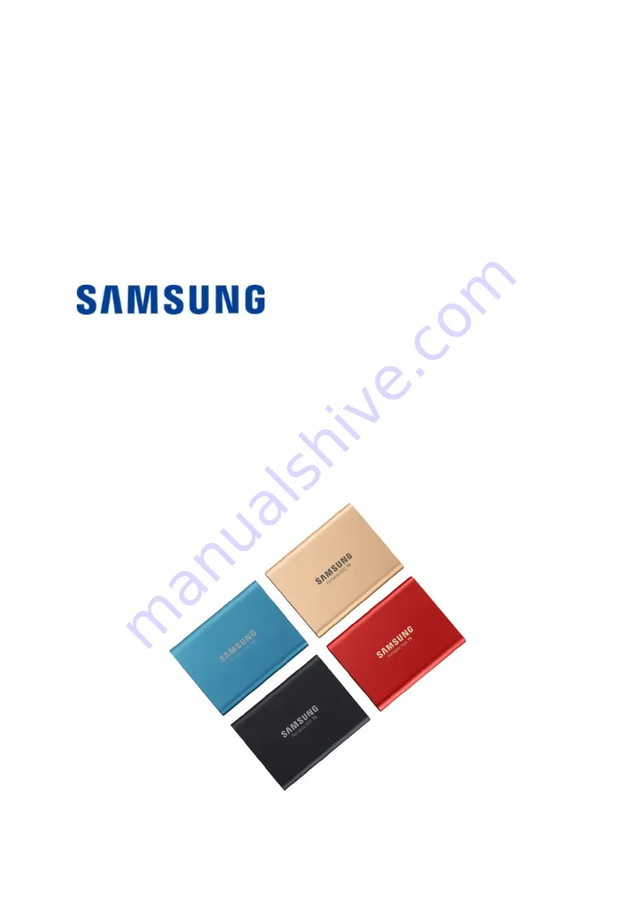 Samsung Portable SSD T5 User Manual Download Page 1