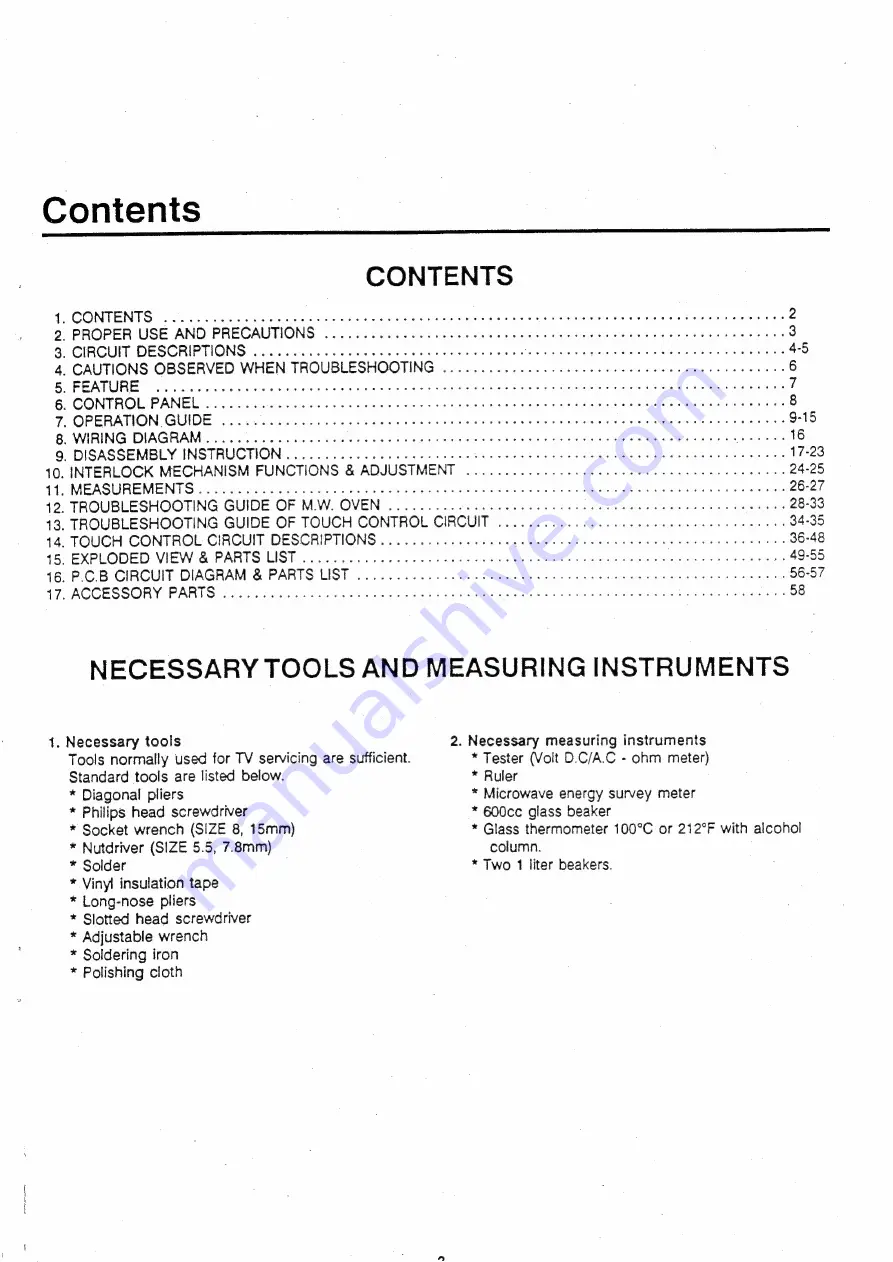 Samsung RE-1200 Service Manual Download Page 3