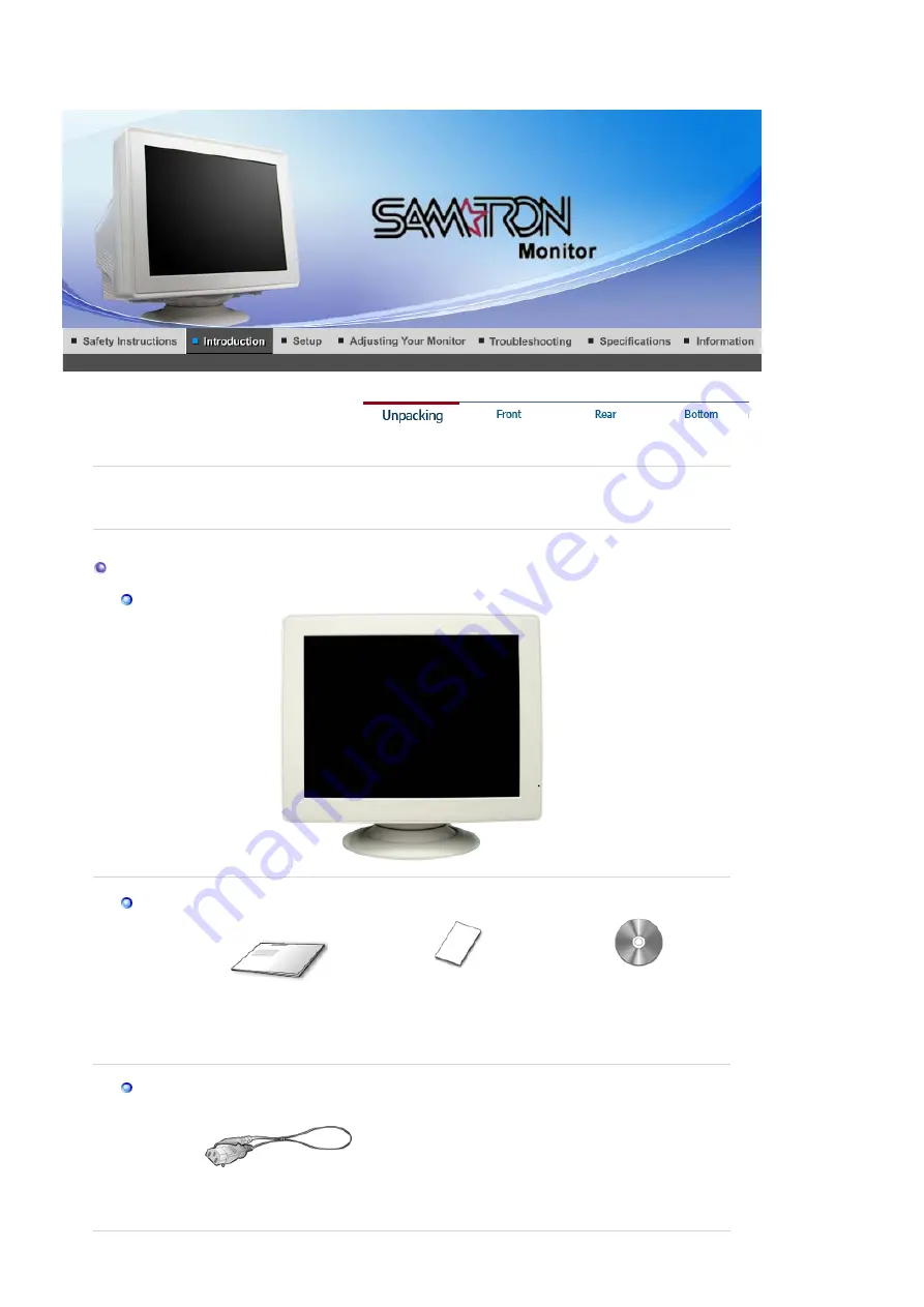 Samsung SAMTRON 58V Manual Download Page 11