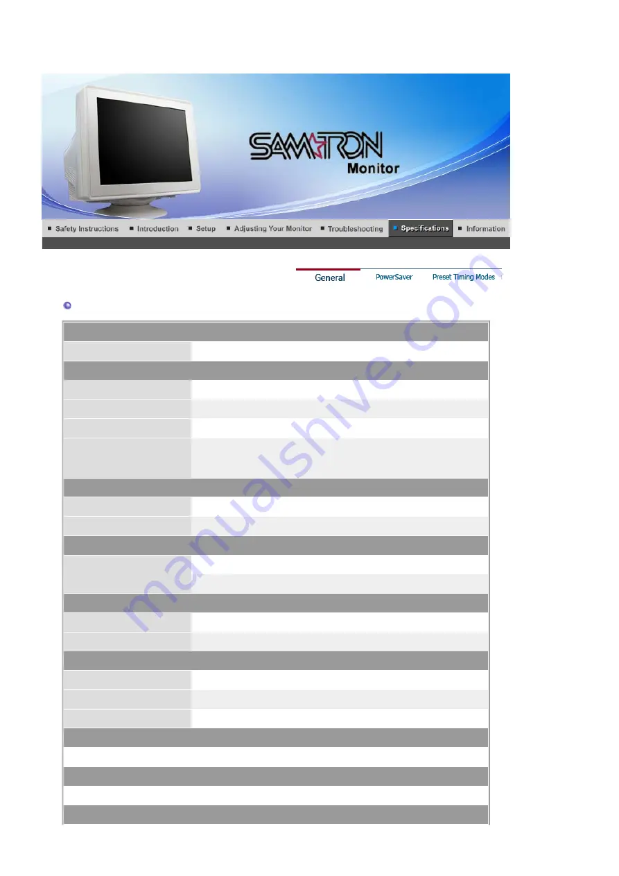 Samsung SAMTRON 58V Manual Download Page 58