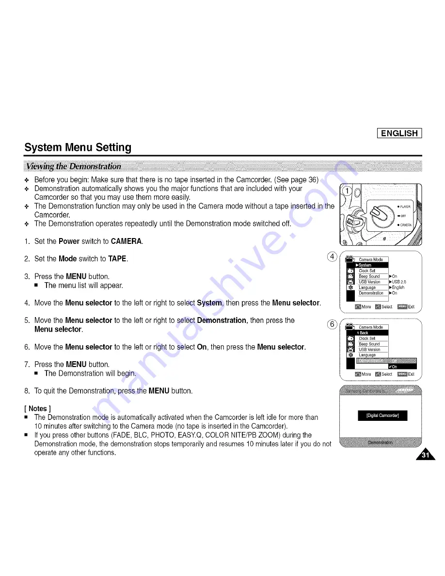 Samsung SC-D455 Owner'S Instruction Book Download Page 35