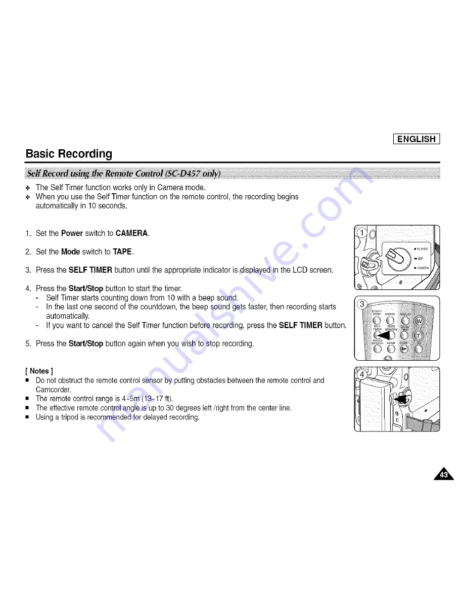 Samsung SC-D455 Owner'S Instruction Book Download Page 47