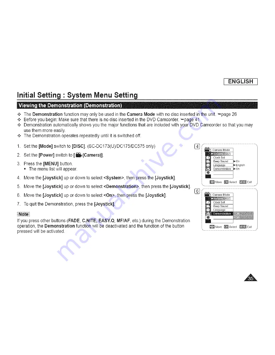 Samsung SC-DCl 73(U) Скачать руководство пользователя страница 35