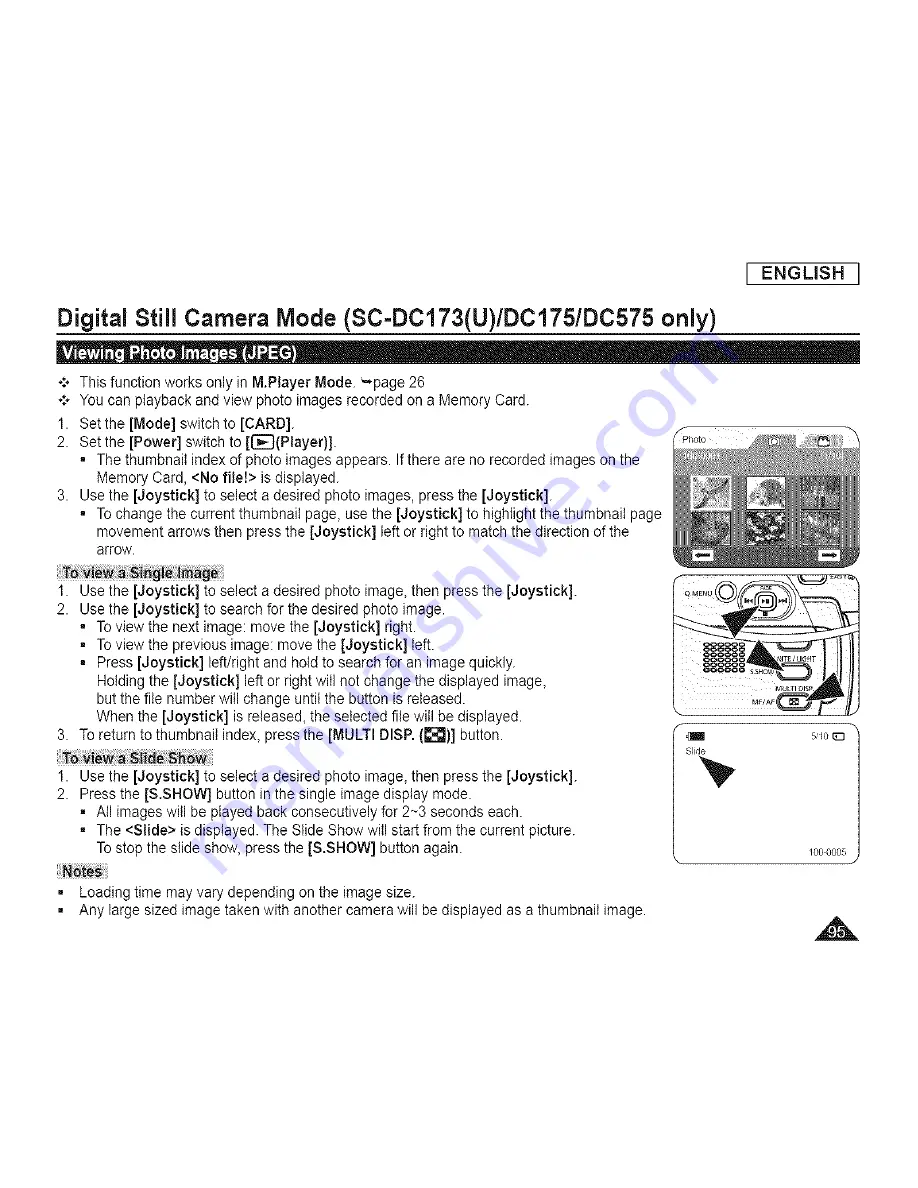 Samsung SC-DCl 73(U) Скачать руководство пользователя страница 95