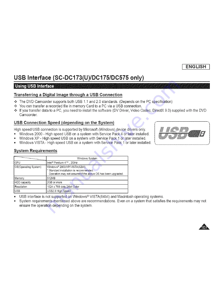 Samsung SC-DCl 73(U) Скачать руководство пользователя страница 107