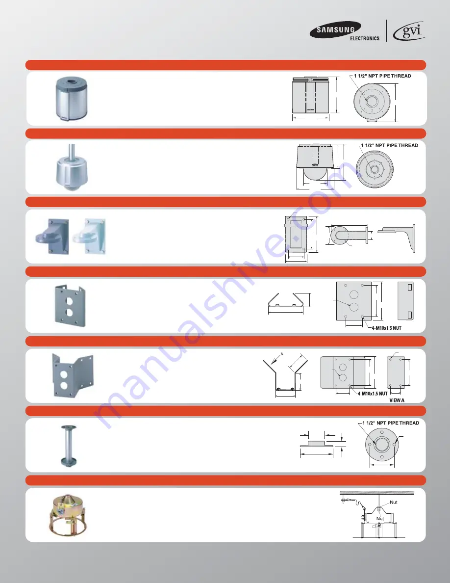 Samsung SCC-130B Specification Sheet Download Page 4