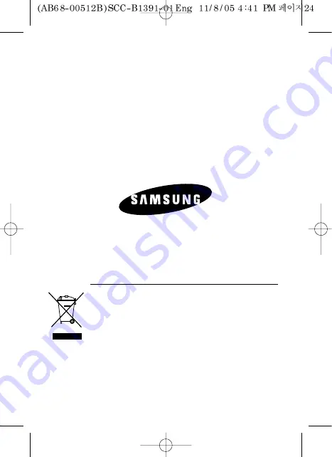 Samsung SCC-B1391 User Manual Download Page 24