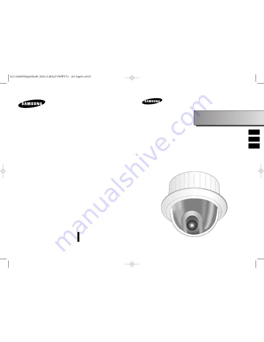 Samsung SCC-C6405(P) Скачать руководство пользователя страница 1